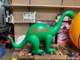 Blow Up Sinclair Dinosaur And Beach Ball