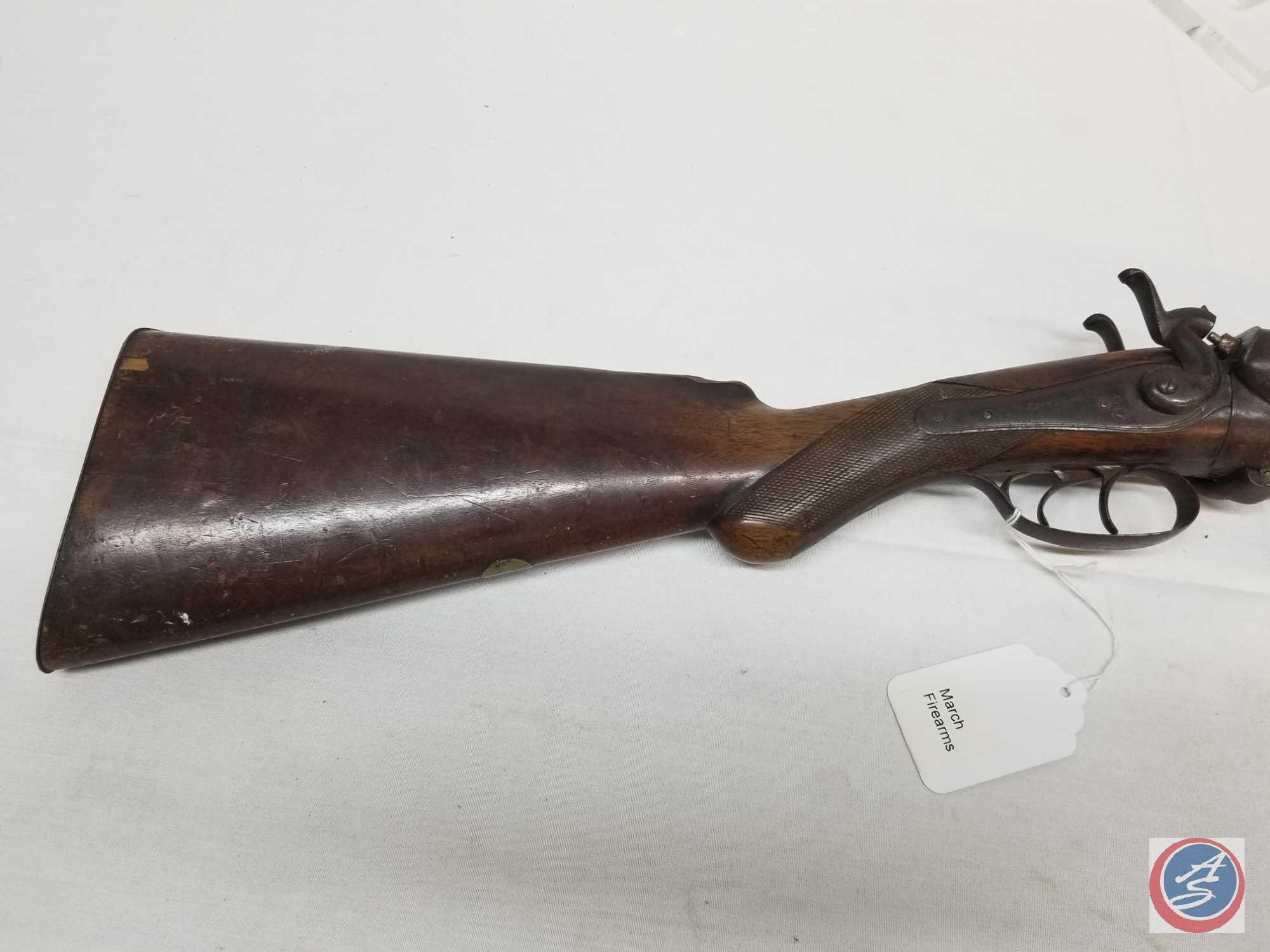 W Richards Model S x S 10 GA Shotgun Vintage Double Barrel Exposed Hammer Shot Gun with 31 inch