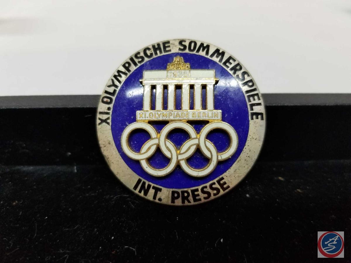 German WWII 1936 Berlin Summer Olympische Sommerspiele Int Presse XL Olympiade Berlin Marked Rob