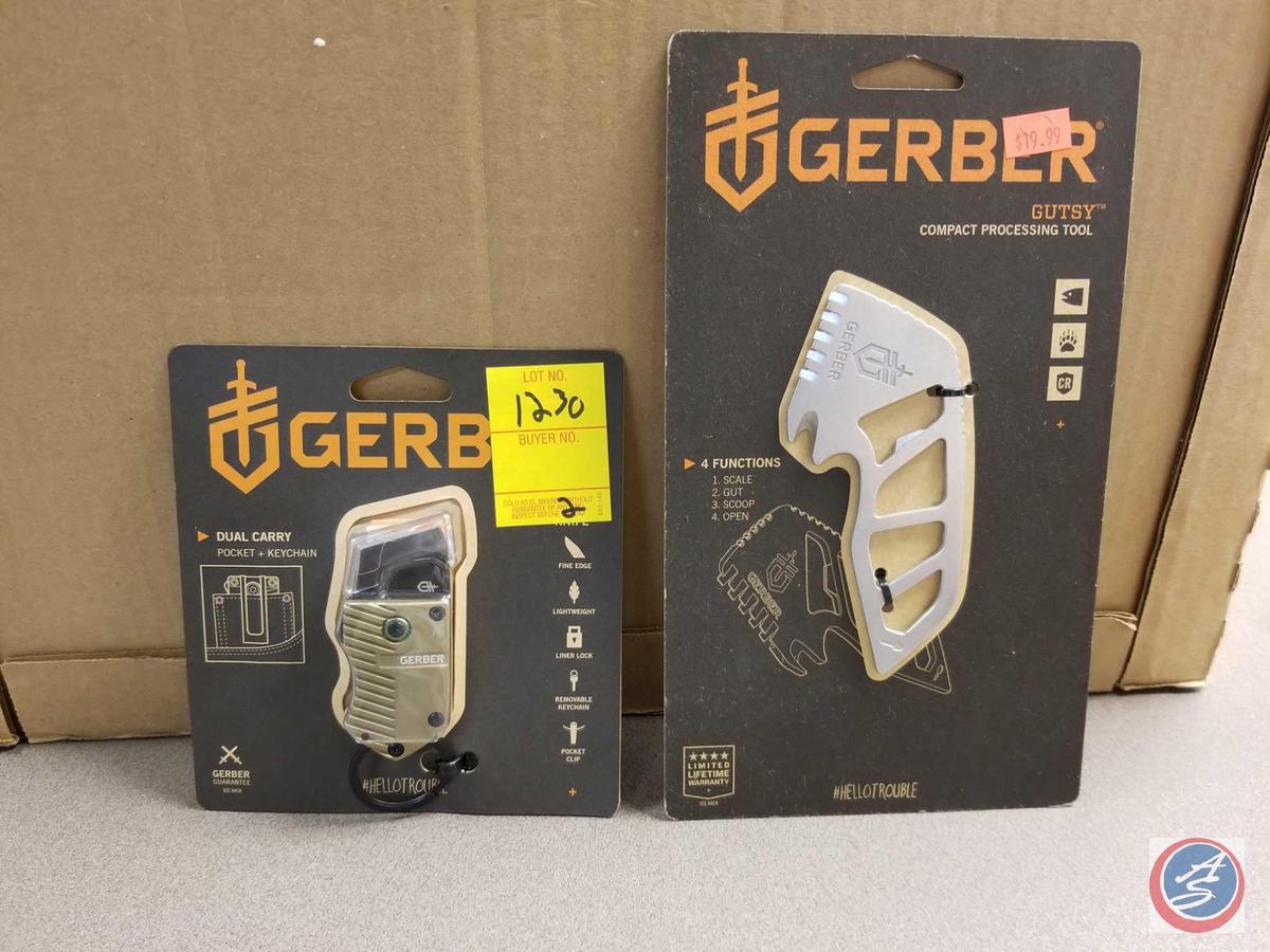 Gerber Gutsy Compact Processing Tool New and Gerber Key Note w/ Dual Carry Ability (Pocket and