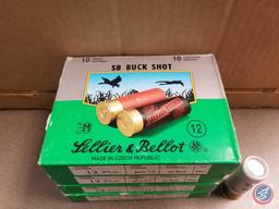{{4X$BID}} Sellier and Bellot 12 Ga. SB Buck Shot Shotgun Shells (40 Shells)