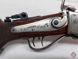 Lyman Model 1878 45/70 Rifle Reproduction Sharps 1878 Carbine with Satin Nickel Receiver, Set