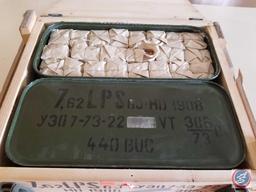 Ammo Crate Containing (2) Ammo Cans with Romanian...7.62X54R (440 Rounds)