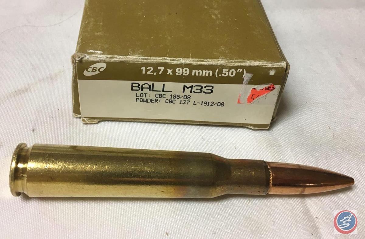 CBC .50 Cal Ball M33 Ammo (10 Rounds)