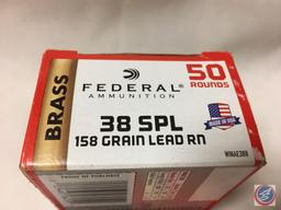 {{2X$BID}} Federal 38 SPL 158 Gr. Brass (100 Rounds) Ammo