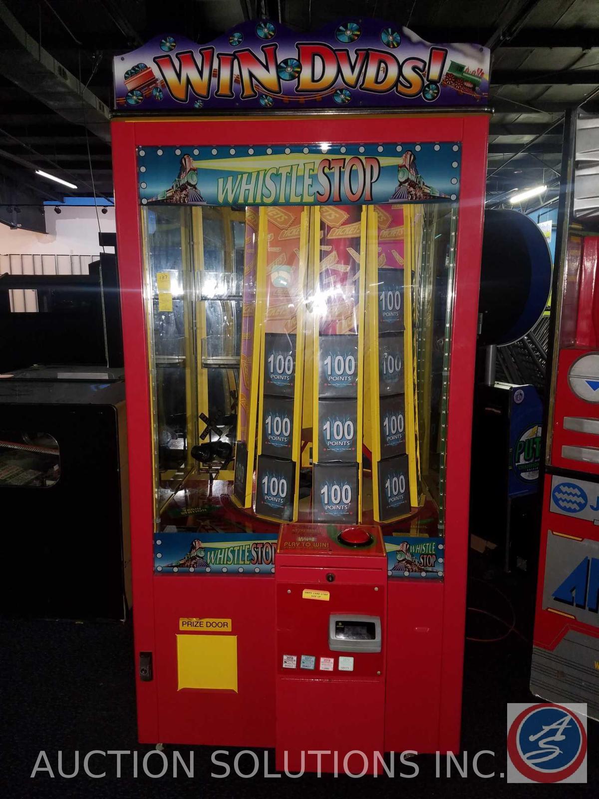 Whistle Stop DVD Prize Arcade Game with Intercard Reader {{NO MODEL OR SERIAL NO. LISTED}} {{SOME