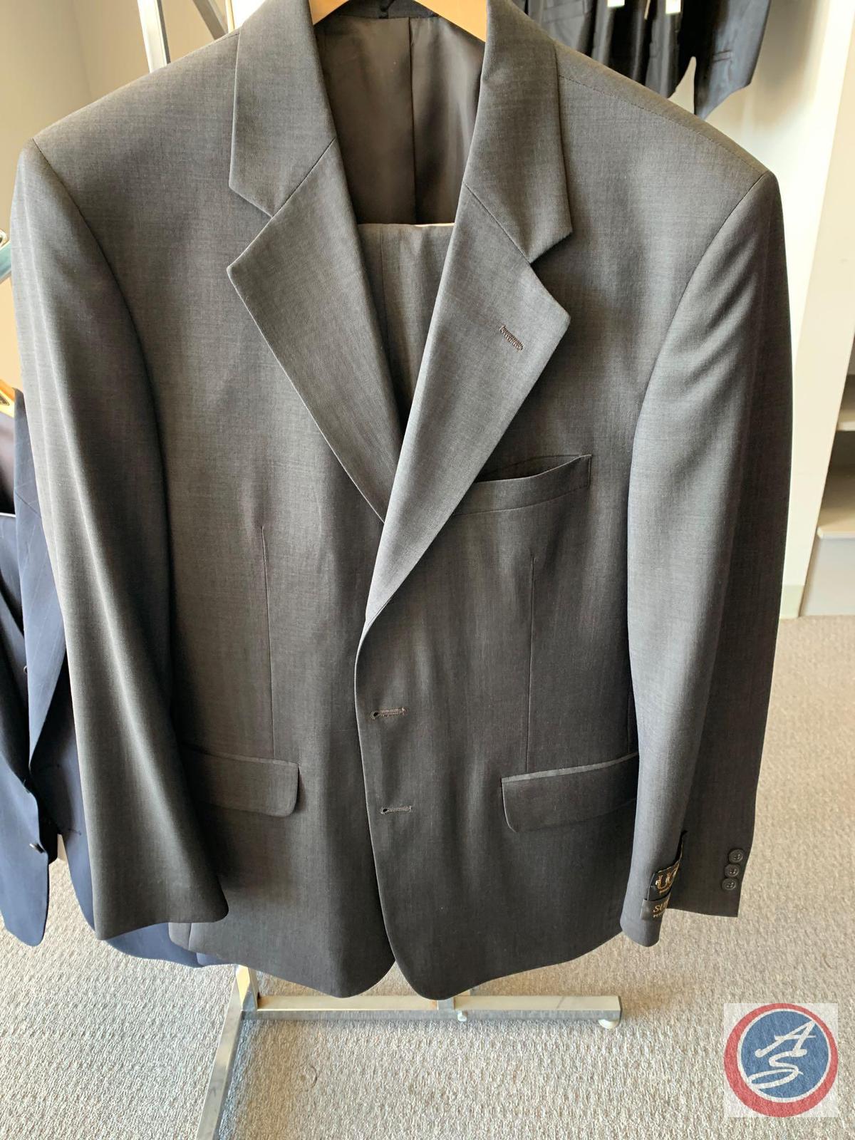 Woolmark suit size 40 tall pants 38 100% wool By Franco
