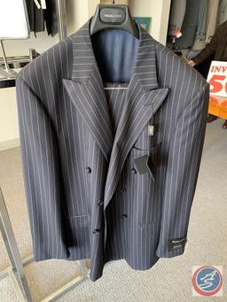 Tallia Uomo men?s two-piece suit 46S by 41W 100% worsted wool Luxury wool fabric