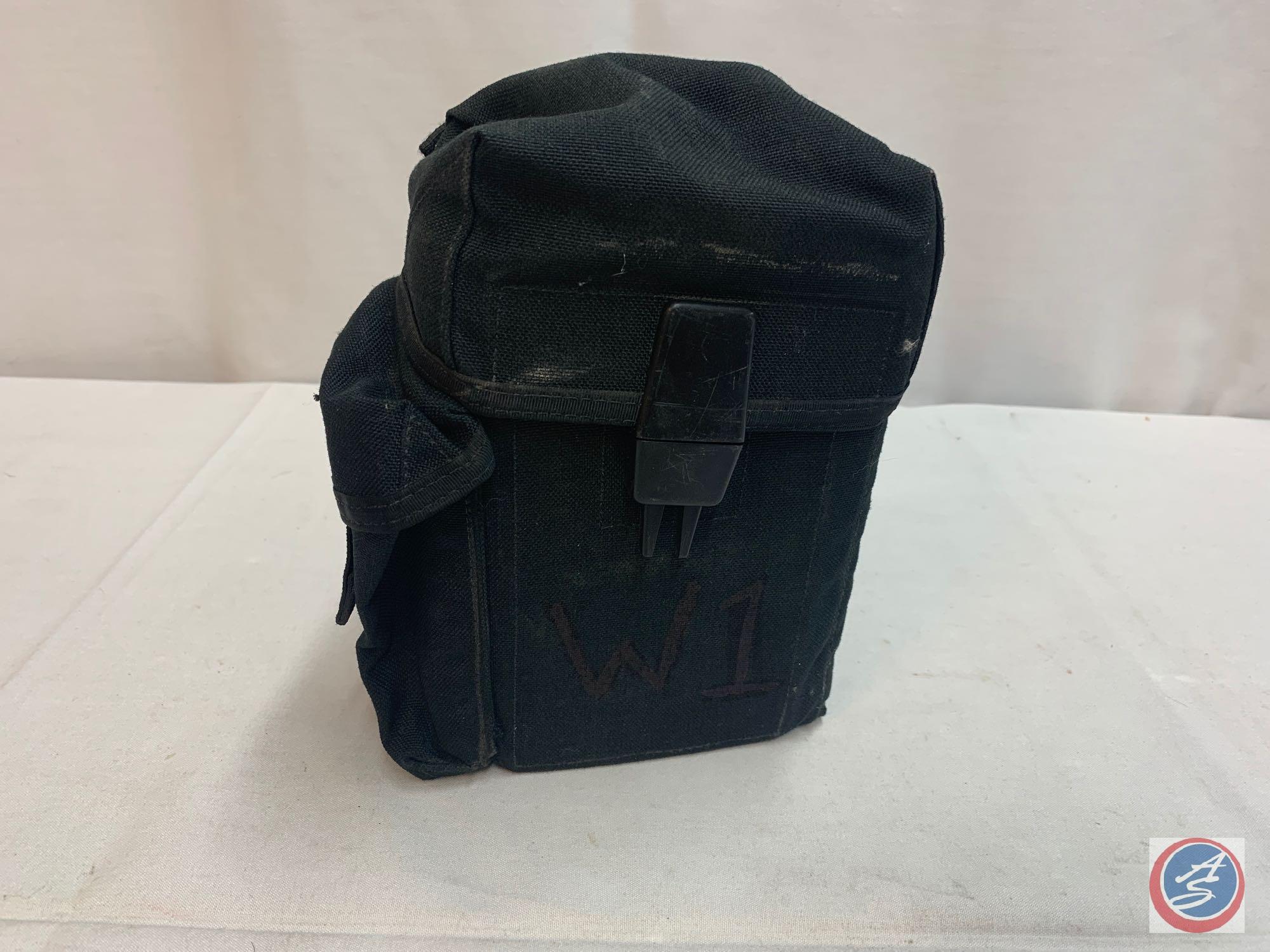 (5) PMAG 30 rd AR Magazines in Black canvas mag pouch - LE Consignment - Used Condition Varies.