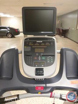 1 Precor treadmill with TV monitor model number is TRM 954i