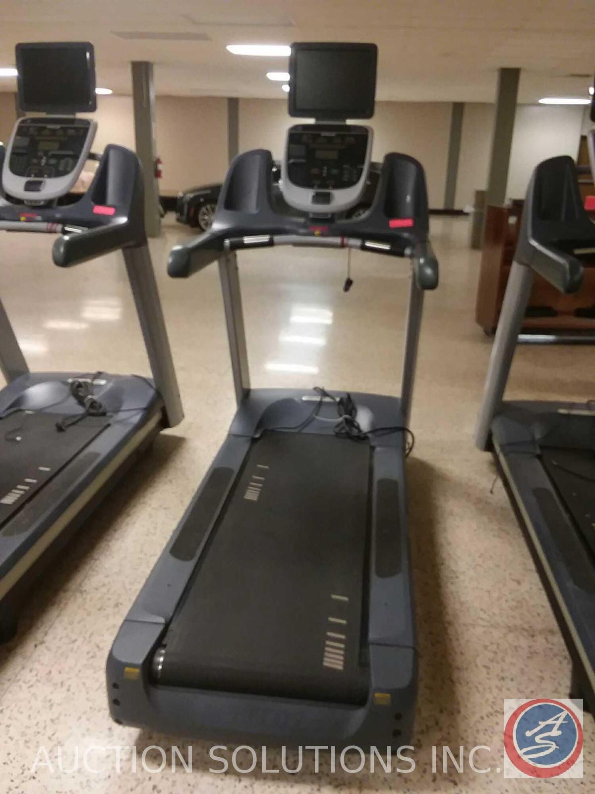 1 Precor treadmill with TV monitor model number is TRM 954i