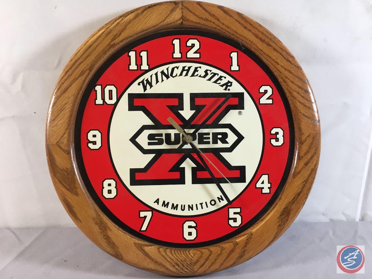 Winchester Super X Clock 15" Round