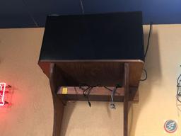 TCL Roku TV with Remote and Wood Shelf {{Model No. Not Available}}