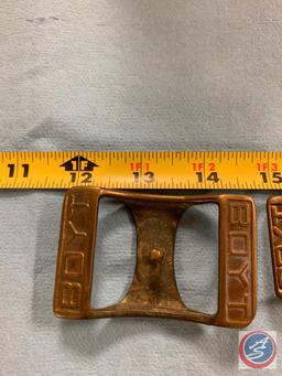 Set of three harness buckles