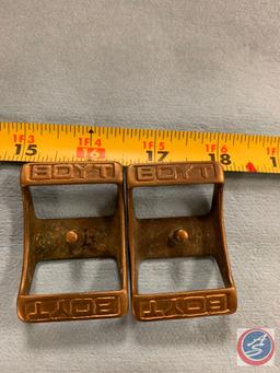 Set of three harness buckles