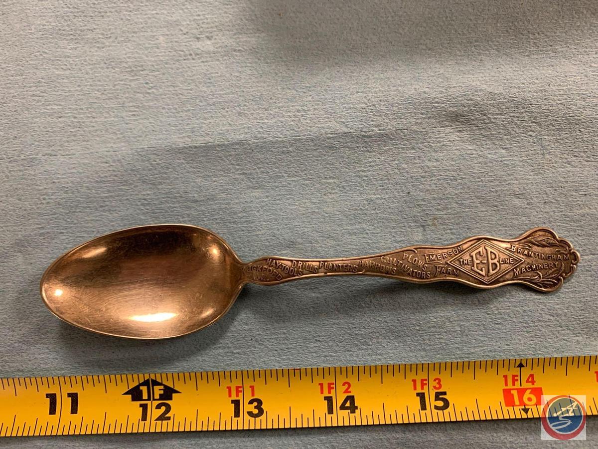 The EB line Emerson Farms Wallace silver plated spoon