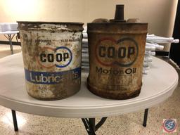 Coop Lubricants 5 Gallon Can and Coop Motor Oil 5 Gallon Can