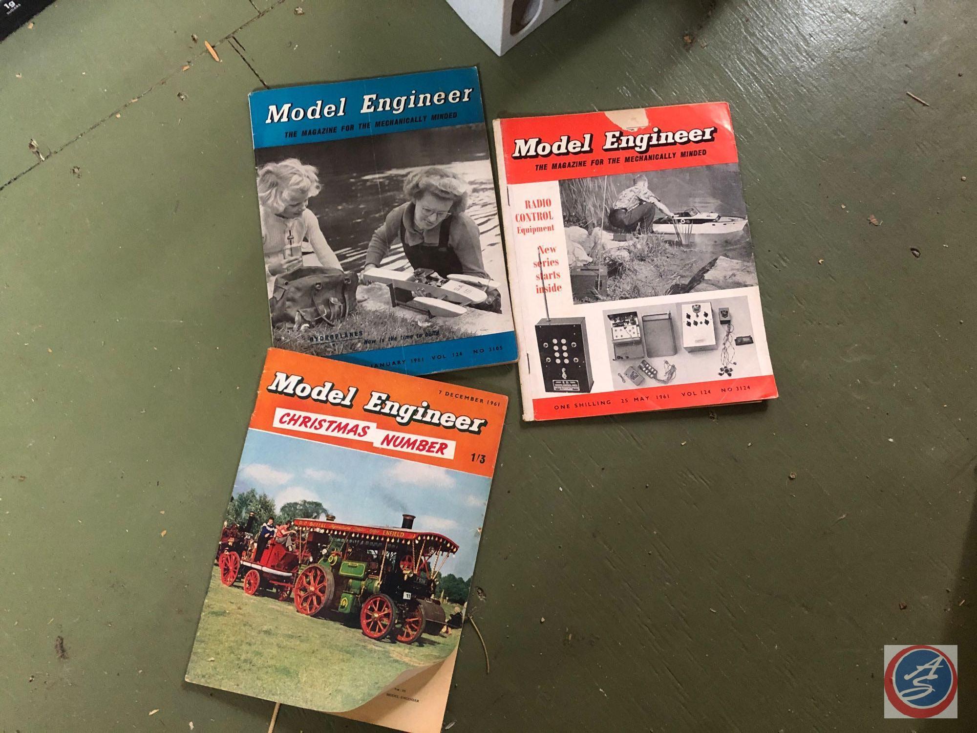 Magazine Racks and Magazines Including Titles Such As Design Handbook of Model Railroads, Classic