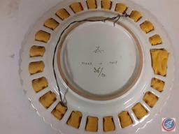 (3) Decorative Wall Hanging Plates, (2) Pyrex Round Serving Dishes and More