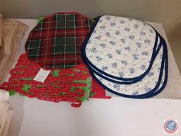 Hot Pads, Table Cloths, and Blanket