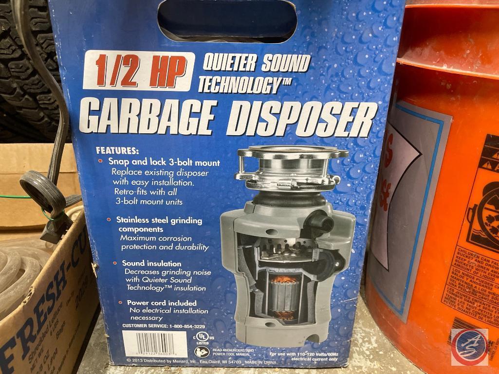 1/2 HP Garbage Disposal and Assorted Hardware