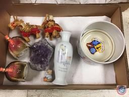 (3) Avon Country Jam Candles,...Ceramic Turkeys, Coffee Mugs,...Amethyst Geode and More