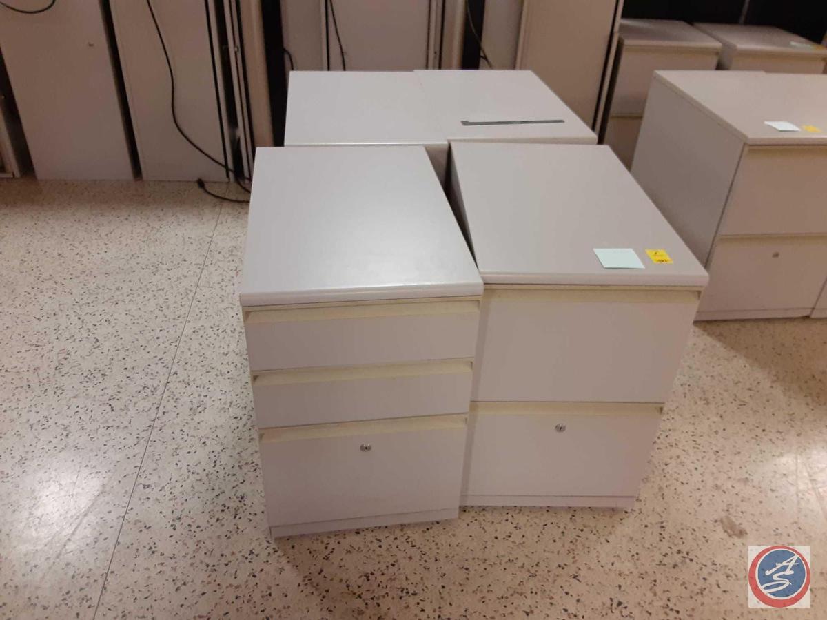 (1) Two Drawer Filing Cabinets and (3) Three Drawer Filing Cabinets Measuring 16 1/2'' X 27 1/2'' X