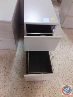 (1) Two Drawer Filing Cabinets and (3) Three Drawer Filing Cabinets Measuring 16 1/2'' X 27 1/2'' X