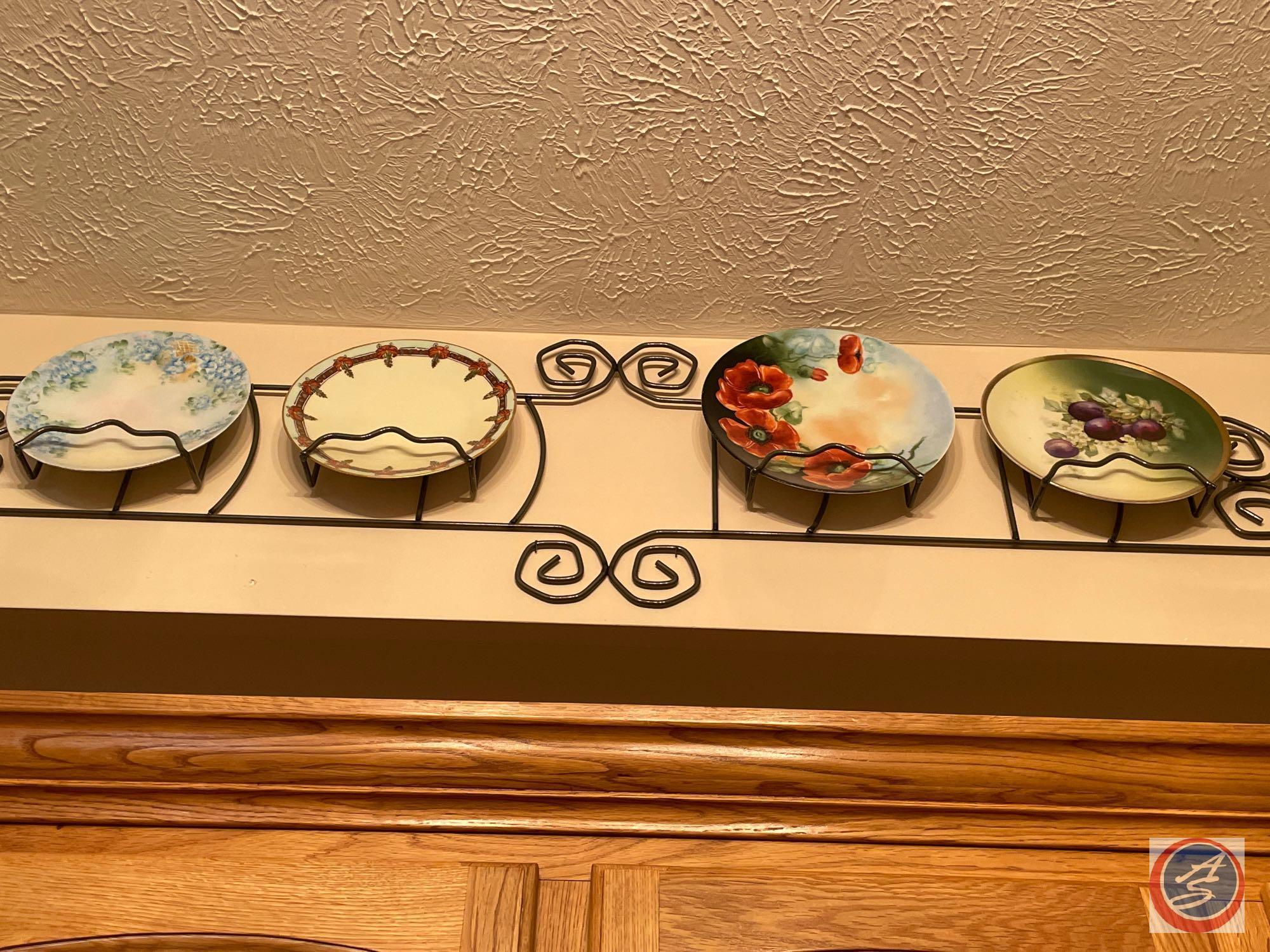 (2) Three Plate Wall Displays, (2) Four Plate Wall Displays, Wall Hanging Two Compartment Mail