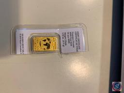 PAMP weighing 5 gram fine gold .999 Serial # C002697