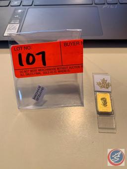 Canada fine Gold Bar 2016, weighing 1/10oz...