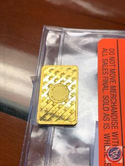 5 Grams .999 fine Gold Bar Sunshine Minting Inc Serial AO13326