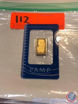 PAMP Suisse 10 grams Fine gold 999.9 bar Serial 168504