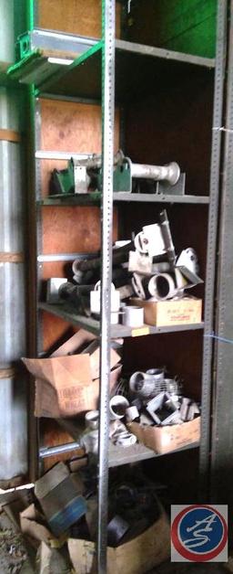 (1) 3x16 shelving unit All One Money, assorted electrical components