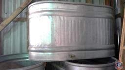 (2) Behlen Country galvanized watering tanks - There are only TWO tanks, picture shows 3