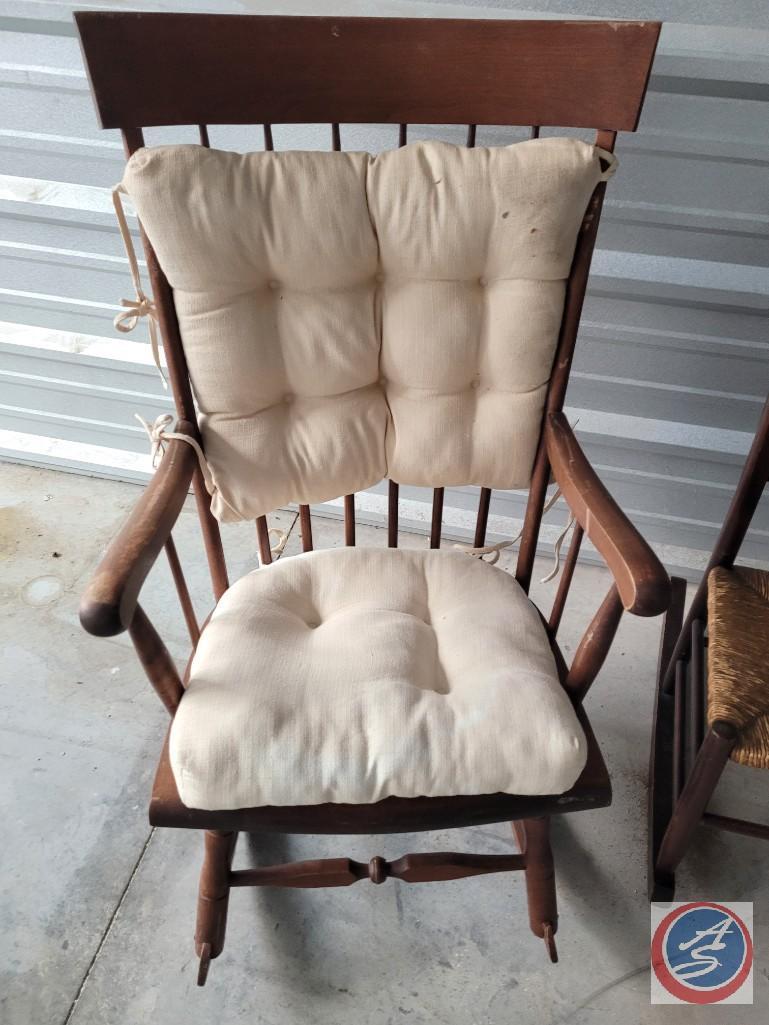 Vintage Rocking Chair with Pads and others