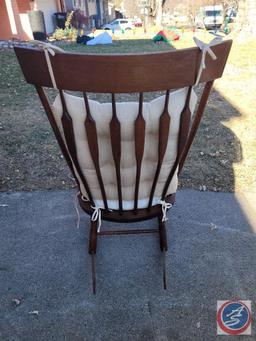 Vintage Rocking Chair with Pads and others