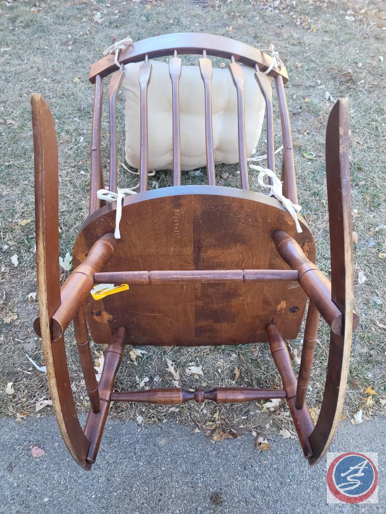 Vintage Rocking Chair with Pads and others