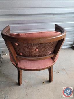 Pink Curved Back Studio Chair