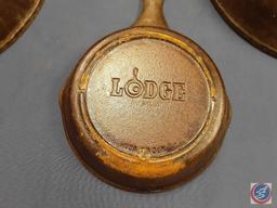 (3) Lodge Cast Iron Skillets