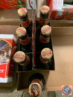 6 pk,BrewMaster Seasonal; Winter brew beer 1996, Siesta Ware Champion Clydesdales design, 1 Brew