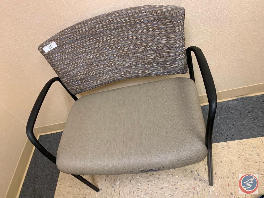 Bartex size exam room chair slight wear on front of seat 30"Wx 32"Hx 18" D