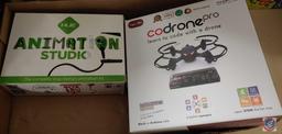 (1)Flat of assorted items;......Eachine E013, Small Pepper,...Sharper Image Virtual Pong, Animation