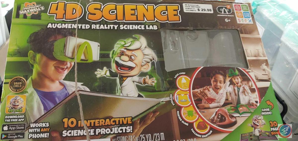Assorted Items; 4D Science Lab, Glowing Chemistry, Robotics Smart Machines.