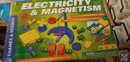 (1) Flat of assorted items; Stem Science Technology Engineering Math, Electricity & Magnetism,