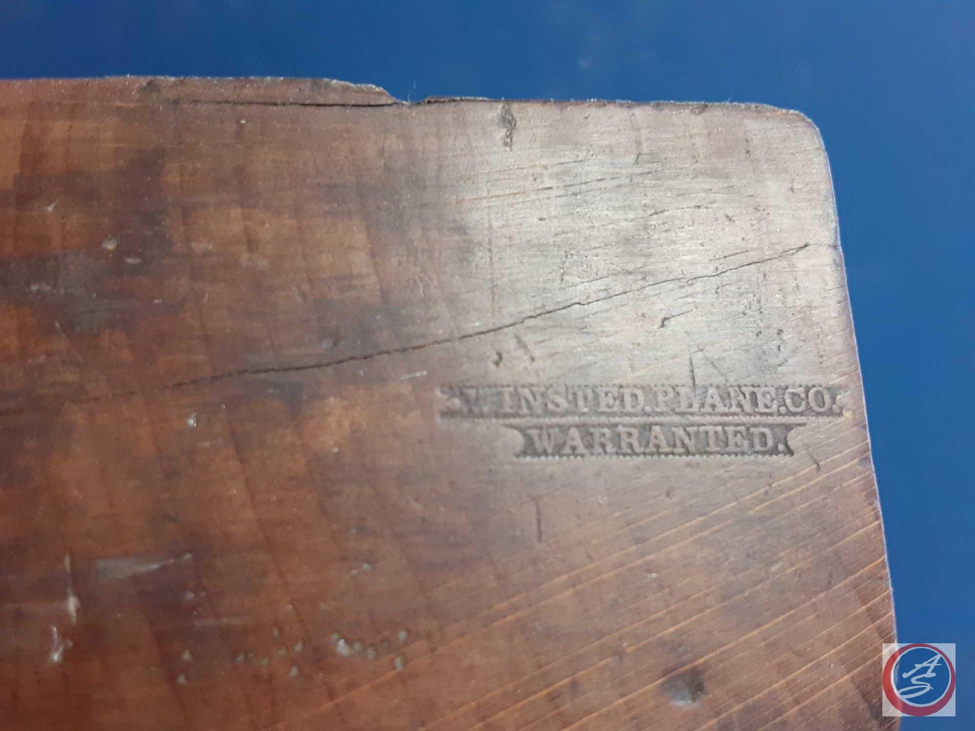 (3) Antique Wood Planes; (1) Auburn Tool Co. Auburn N.Y. 3/4 NO. 189, (1) Winsted Plane Co.