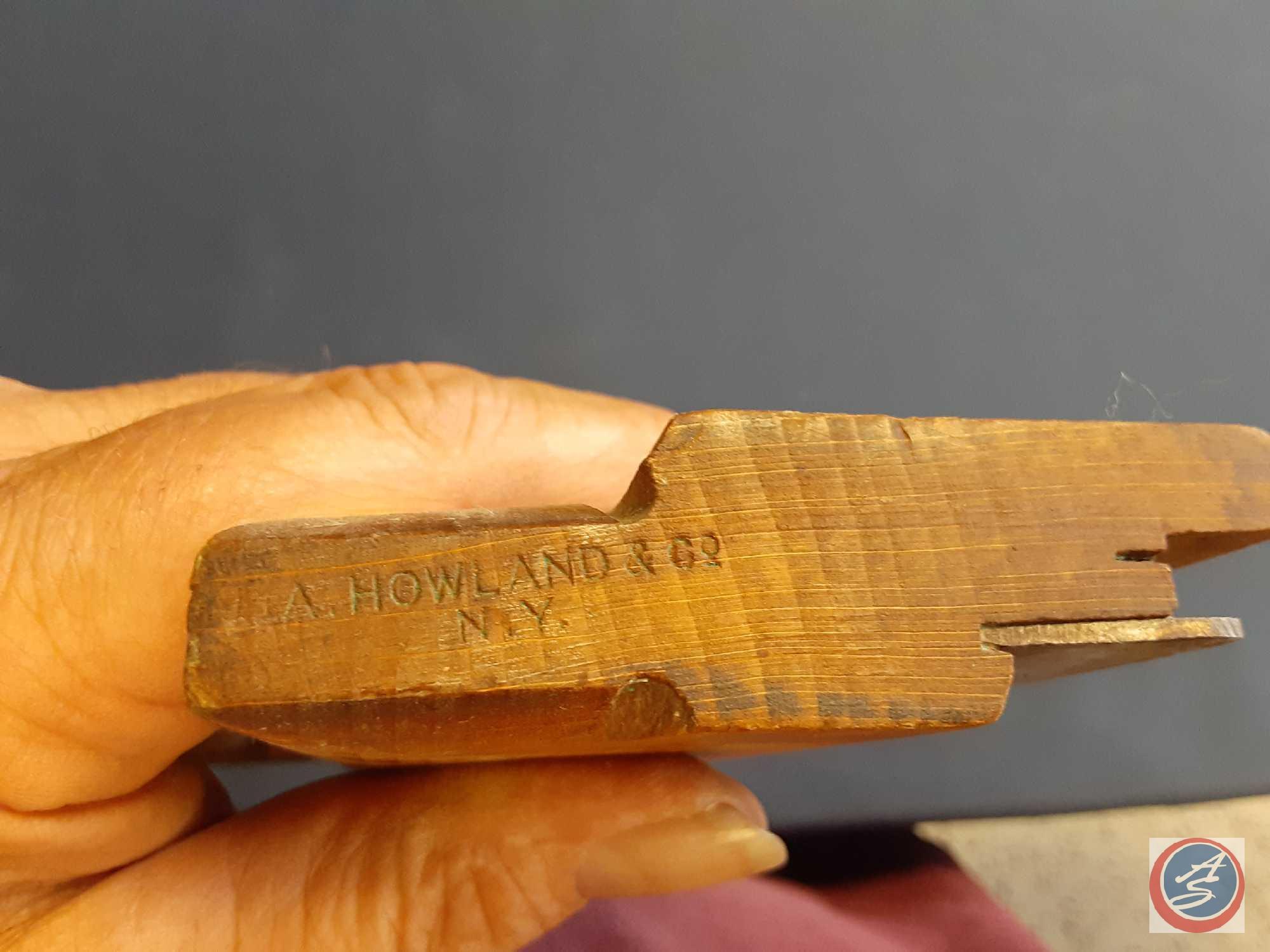 (3) Antique wood planes; (1) Ohio Tool Co. G.E. Pheby GJ Turner #37 1/4, (1) A. Howland & Co. N.Y.