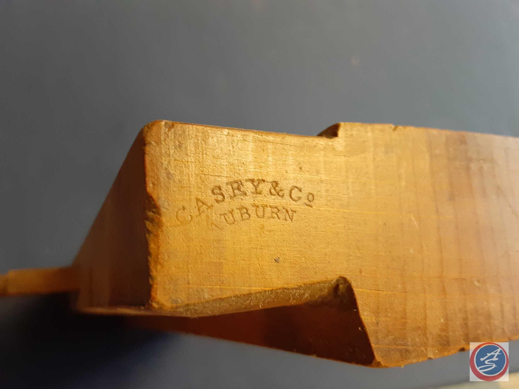 (3) Antique wood planes; (1) Casey & Co. Auburn 3/4 E.A.Daboll, (1) Scioto Works C.H. Dulaney #72