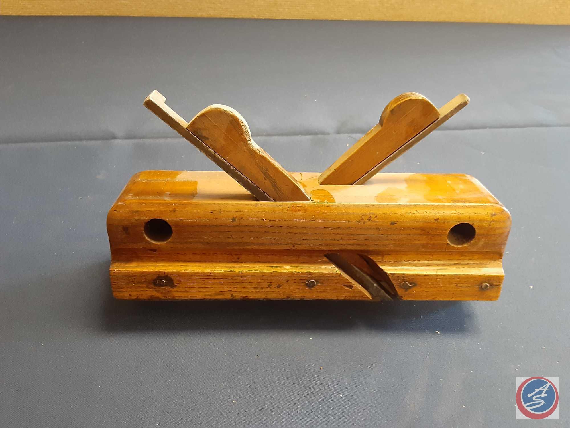 (3) Antique wood planes; (1) 5/8 other two unknown.