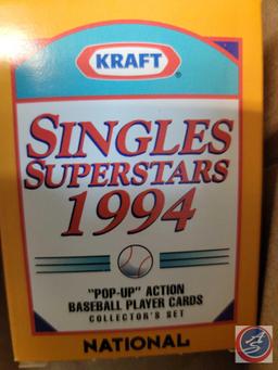Kraft Singles Superstars 1994 "pop-up" Action Baseball Player Cards Collector's Set National